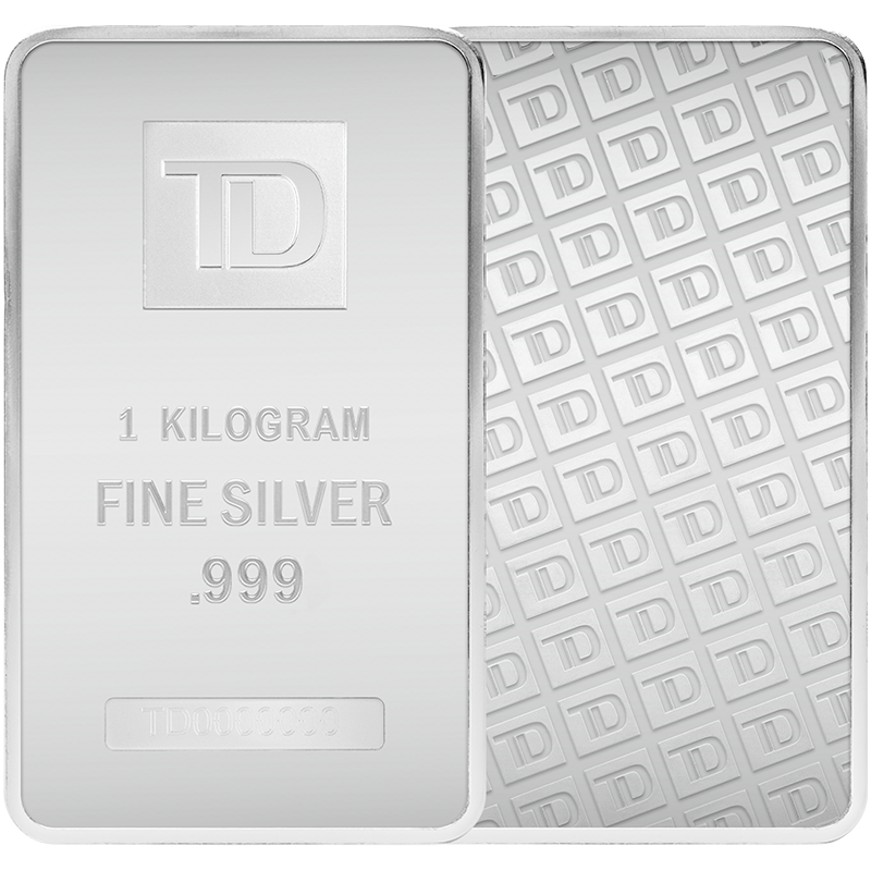 1 kg. TD Silver Bar - Secure Storage 3
