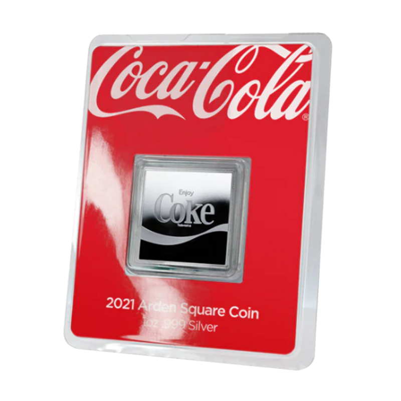 1 oz Arden Square Coca-Cola Silver Square Coin (2021) 5