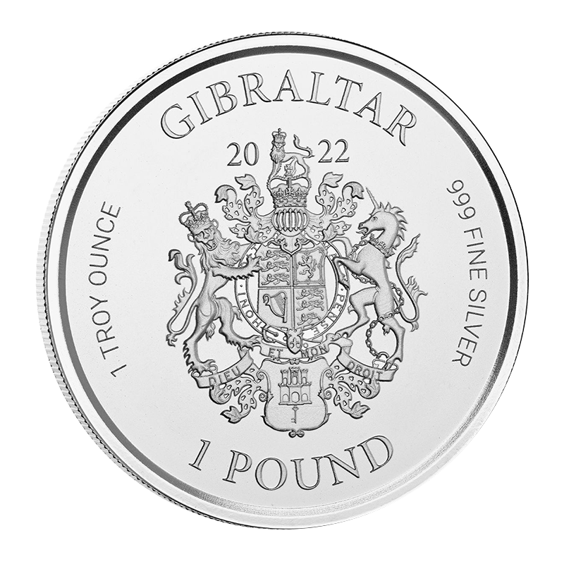 1 oz. Gibraltar Lady Justice Silver Coin (2022) 2
