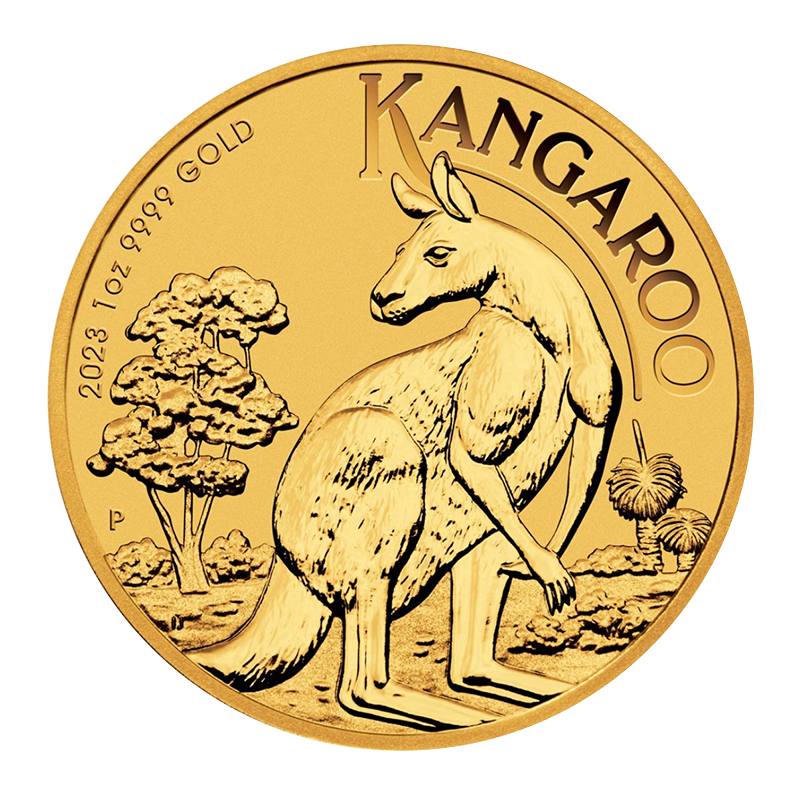 1oz Gold Australian Kangaroo (2023) 1
