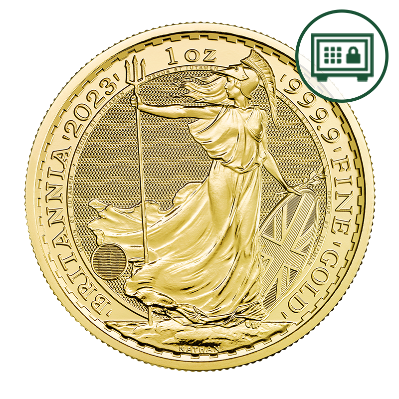 1 oz. Gold Britannia Coin (2023) - Secure Storage 1