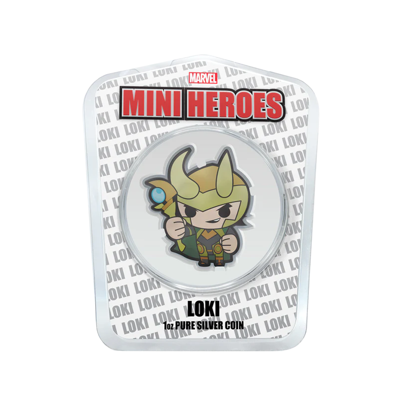 1 oz Marvel Mini-Hero Loki Coin (2021) 5