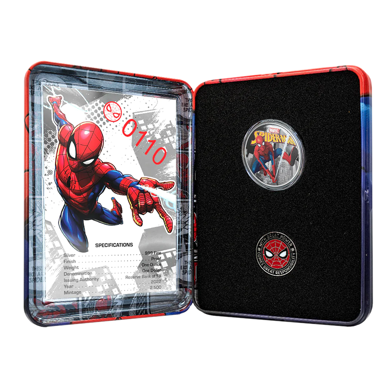 1 oz Silver Spider-Man Coin (2022) 4