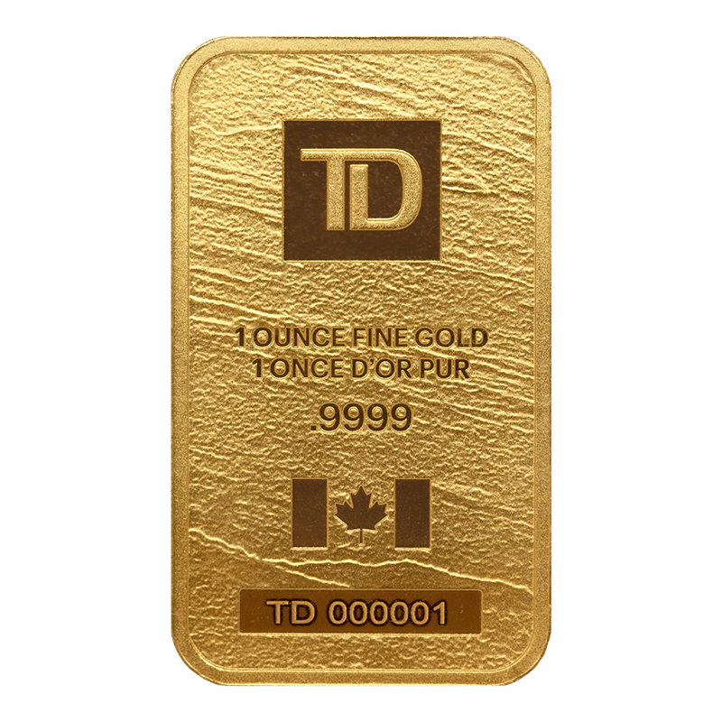 1 oz TD Canadian-Sourced Fine Gold Bar 2