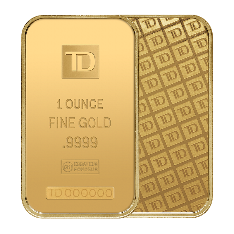 1 oz. TD Gold Bar - Secure Storage 3