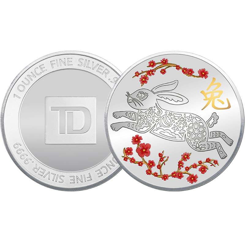 1 oz. TD Year of the Reliable Rabbit Silver Round 3