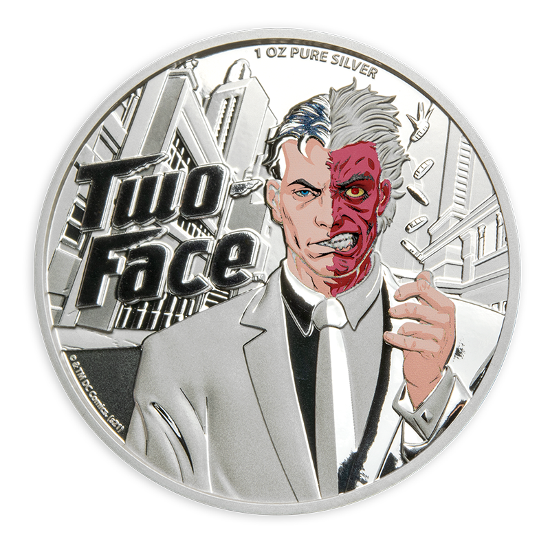 1 oz Two-Face Silver Coin (2022) 1