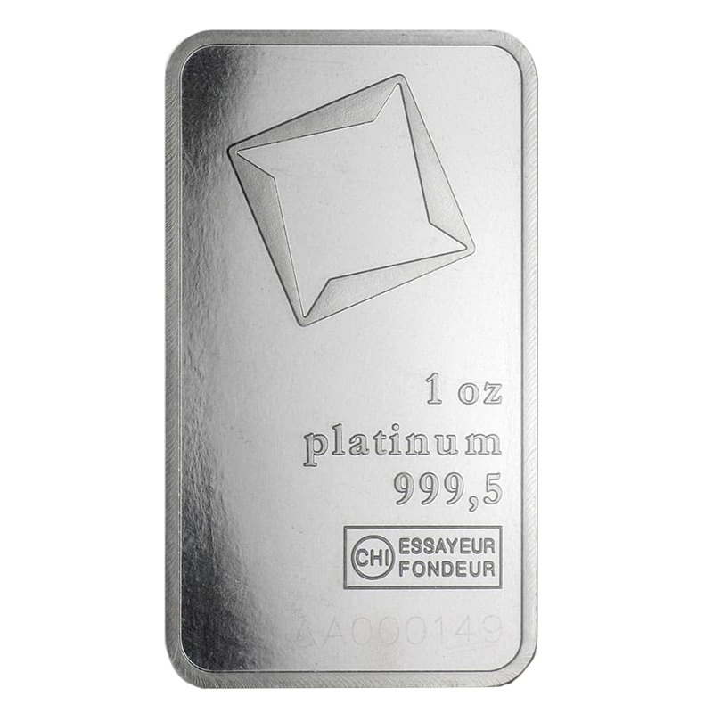 1 oz Valcambi Platinum Bar 1