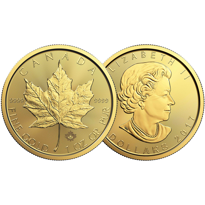 Circulated 1 oz Gold Maple Leaf Coin (Random Year) 3