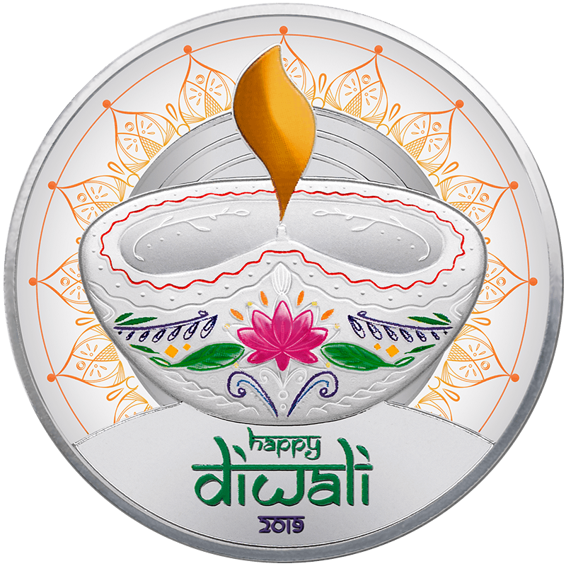 1 oz. TD Diwali Silver Round (2019)