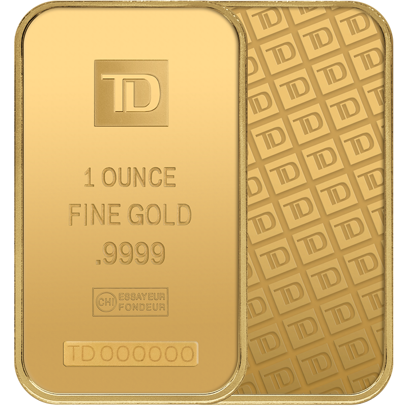 1 oz. TD Gold Bar 3