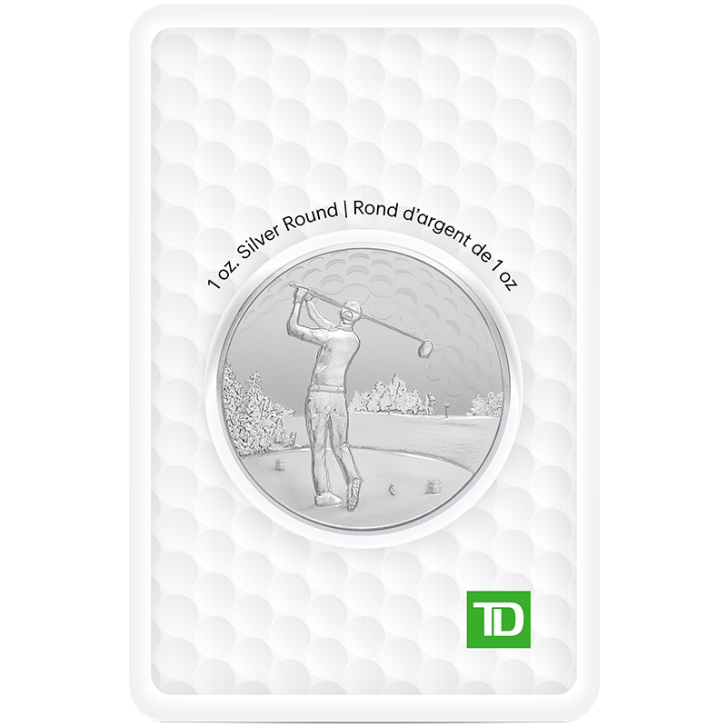 1oz. TD Silver Golfer's Round 4