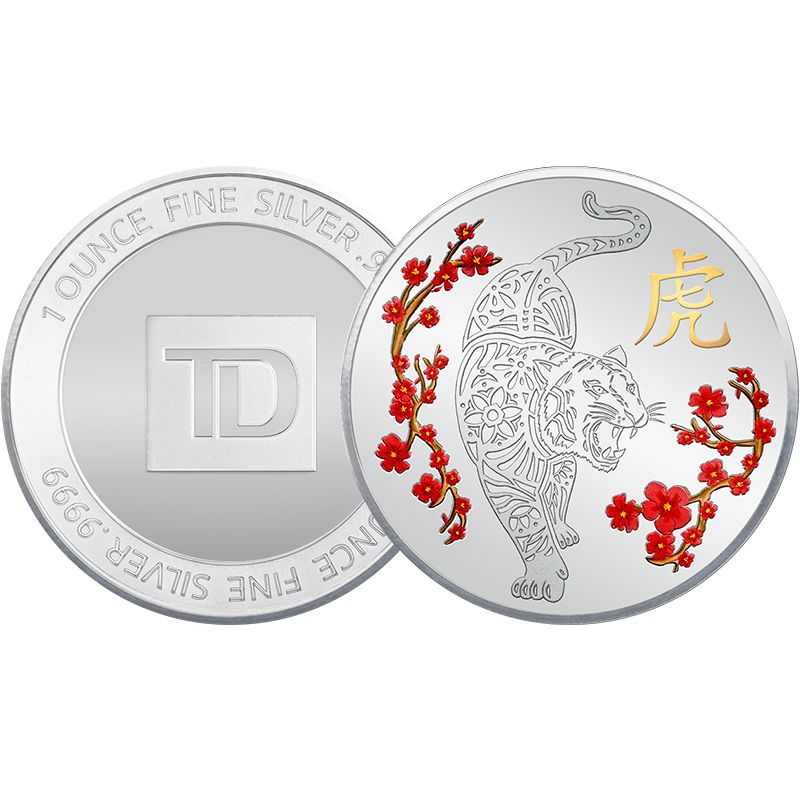 1 oz. TD Year of the Fearless Tiger Silver Round 3