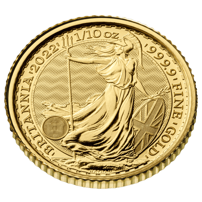 1/10 oz Gold Britannia Coin (2022) 3