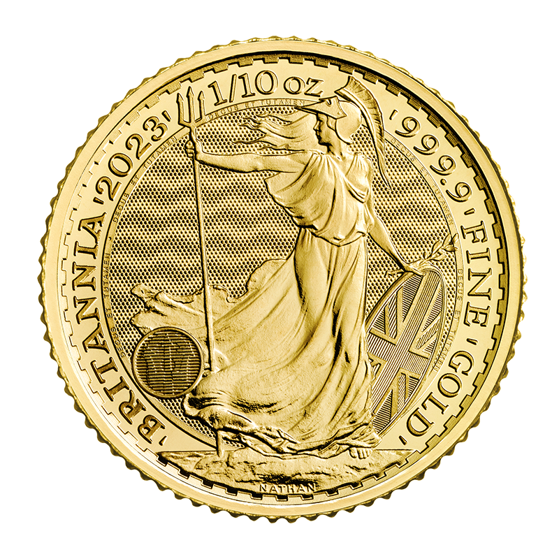 1/10 oz. Gold Britannia King Charles Effigy Coin (2023) 2