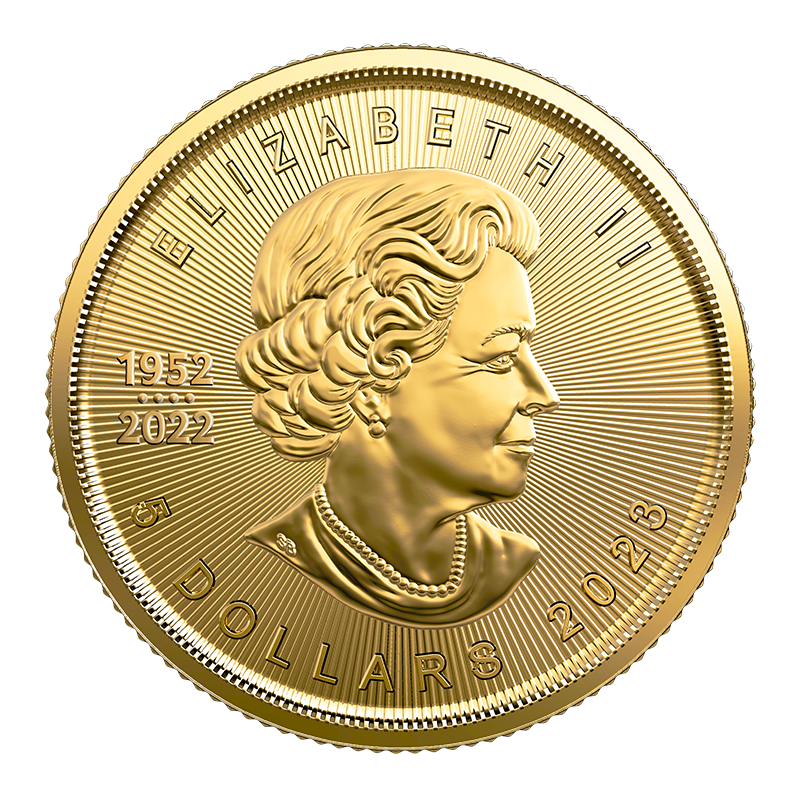 1/10 oz Gold Maple Leaf Coin (2023) 2