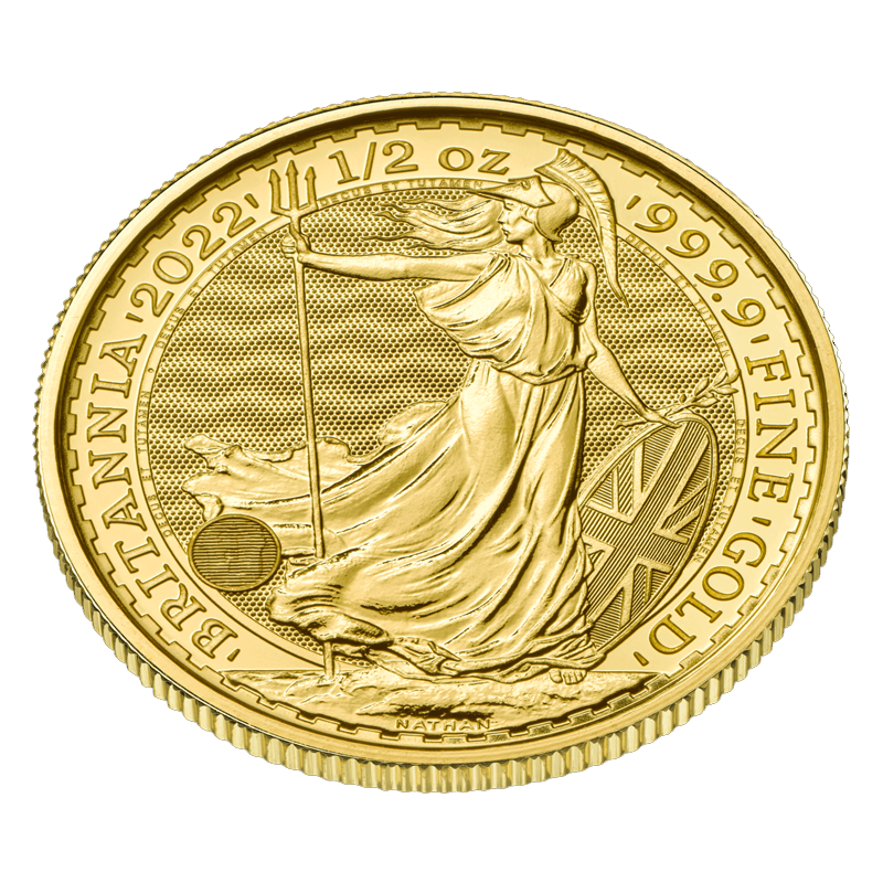 Pièce d’or Britannia de 1/2 oz (2022) 3