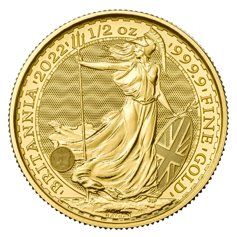 1/2 oz Gold Britannia Coin (2022) 1