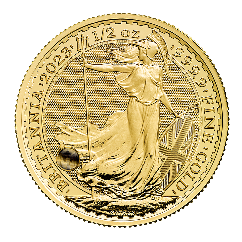 1/2 oz. Gold Britannia King Charles Effigy Coin (2023) 2