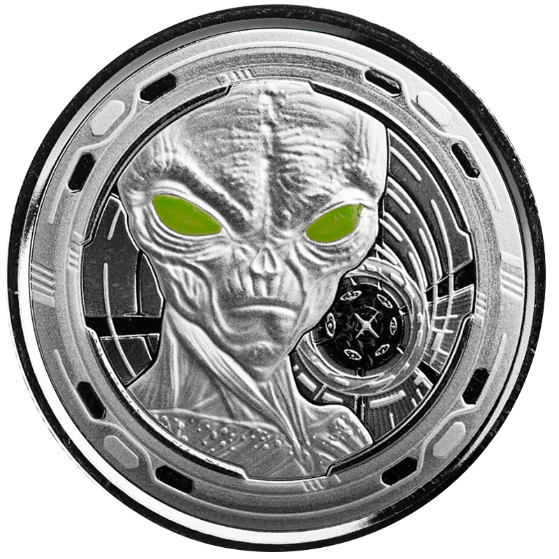 1/2 oz Silver Ghana Alien 4 Coin Set (2022) 2