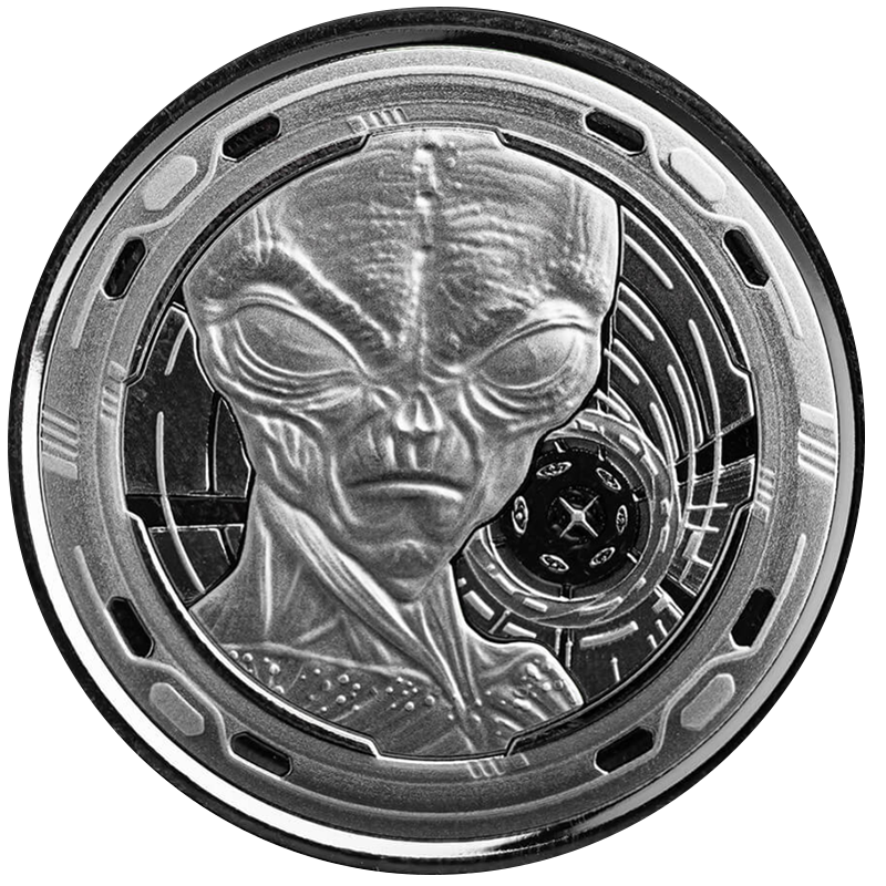 1/2 oz Silver Ghana Alien 4 Coin Set (2022) 3