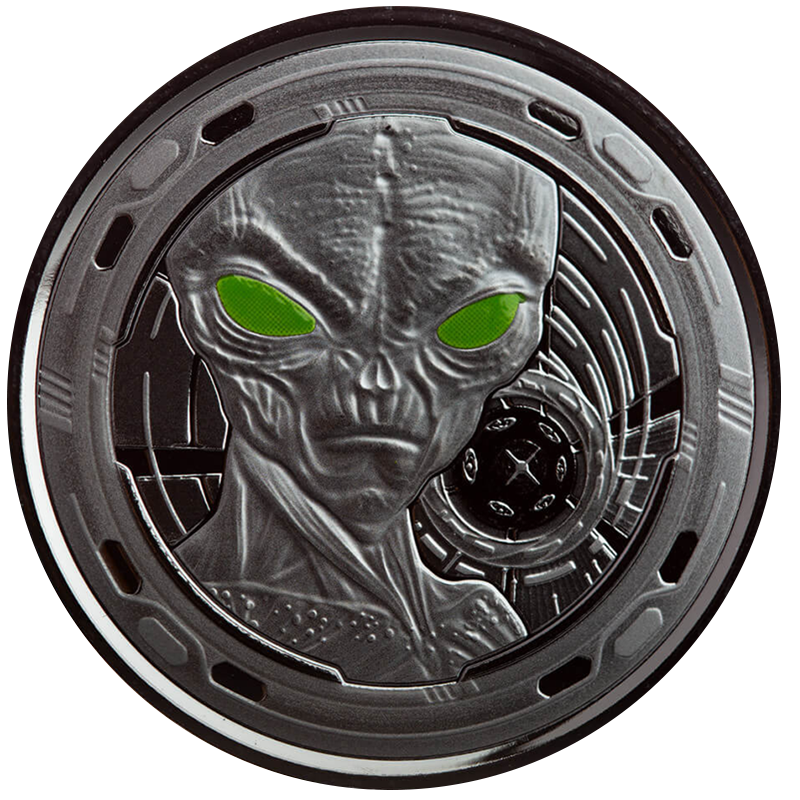 1/2 oz Silver Ghana Alien 4 Coin Set (2022) 4