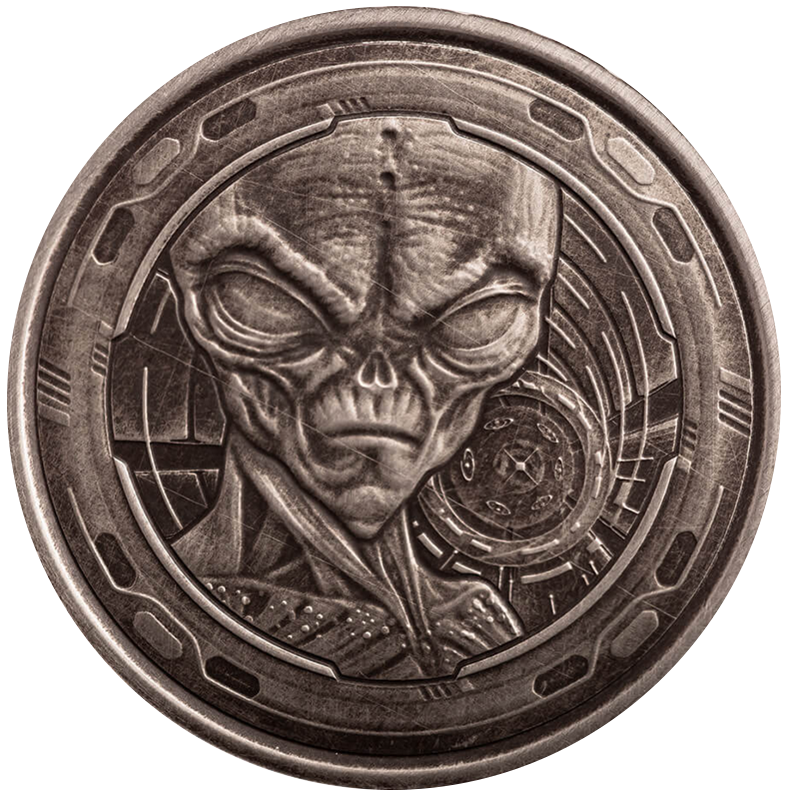 1/2 oz Silver Ghana Alien 4 Coin Set (2022) 5