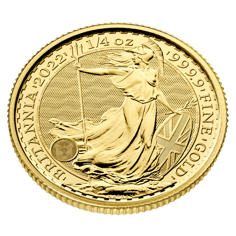 Pièce d’or Britannia de 1/4 oz (2022) 3