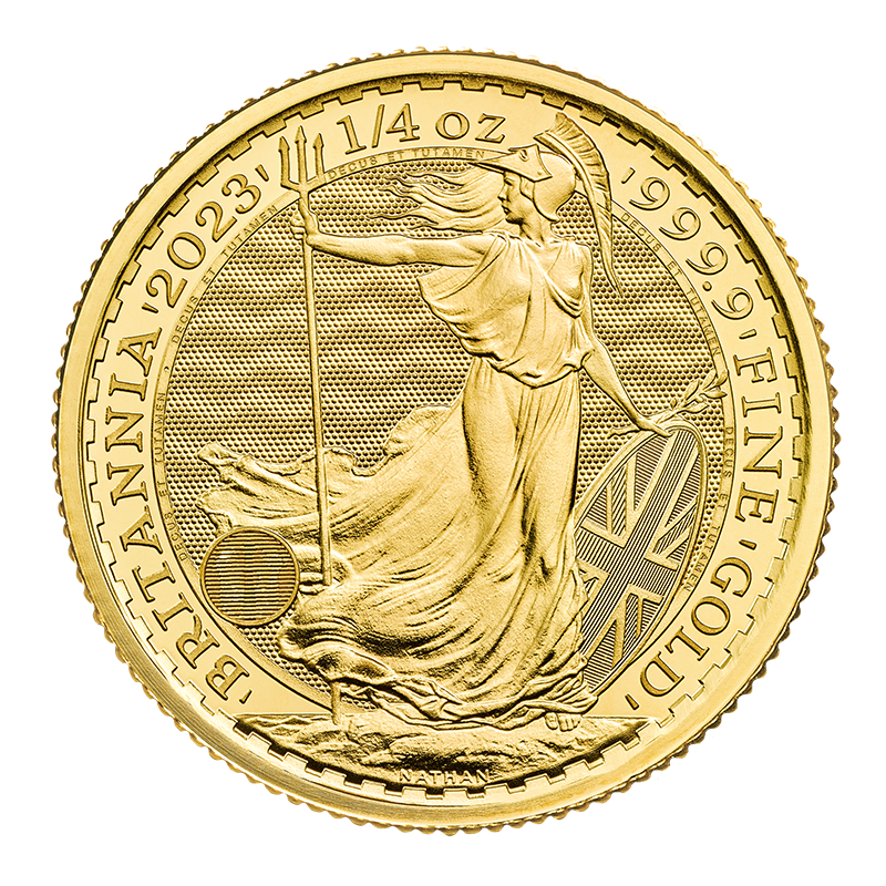 1/4 oz. Gold Britannia King Charles Effigy Coin (2023) 2