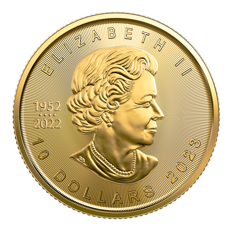 1/4 oz Gold Maple Leaf Coin (2023) 2