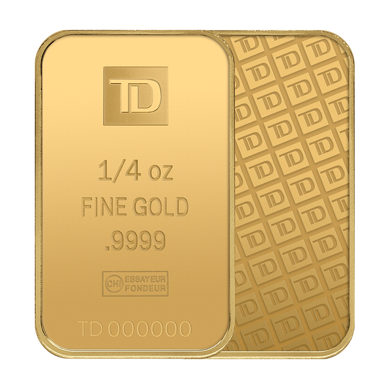 1/4 oz TD Gold Bar - Secure Storage 3