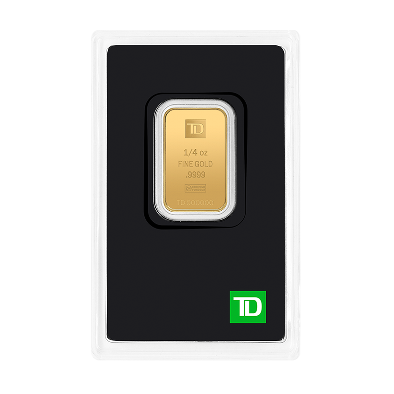 1/4 oz TD Gold Bar - Secure Storage 4