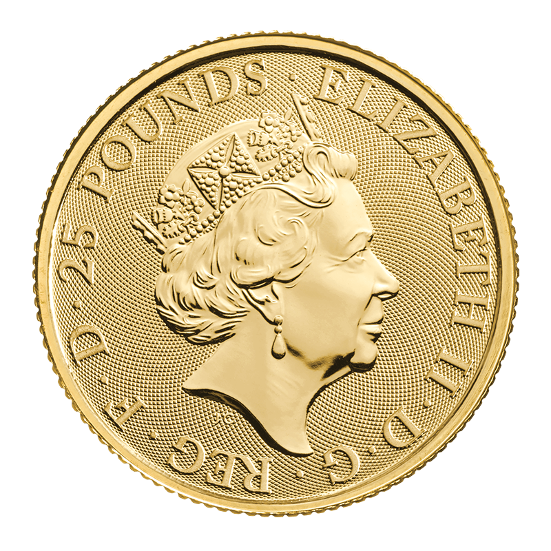 1/4 oz Tudor Beasts Lion of England Gold Coin 2