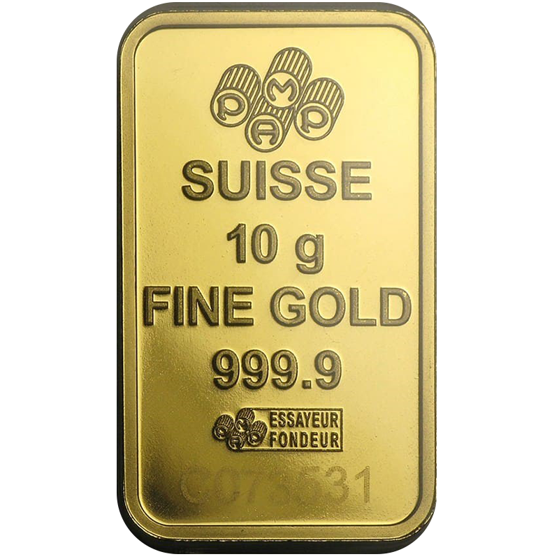 10 gram Gold Bar PAMP Suisse Lady Fortuna (w/Assay) 1
