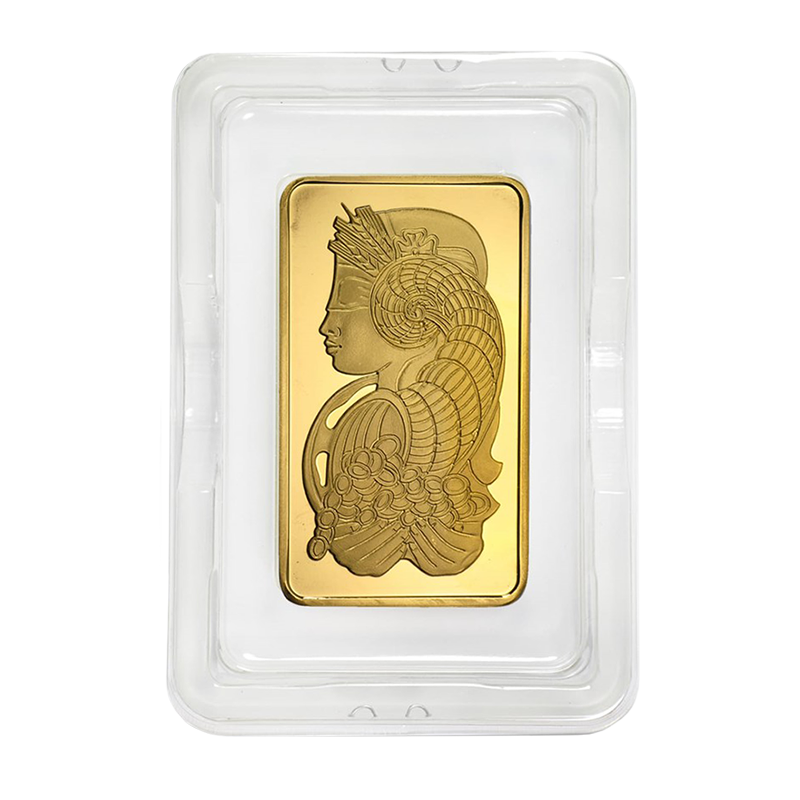10 oz Gold Bar- PAMP Suisse Lady Fortuna (w/ Assay) - Secure Storage 3