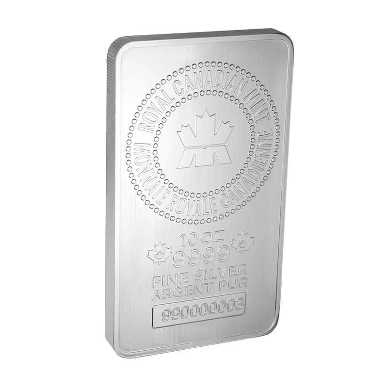 10 oz. Royal Canadian Mint Silver Bar - Secure Storage 2