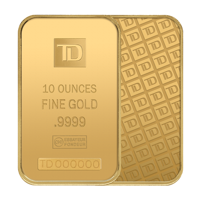 10 oz TD Gold Bar - Secure Storage 3