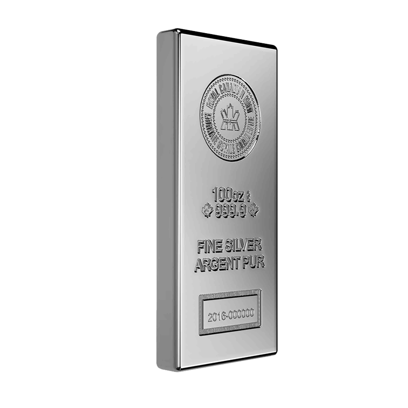 100 oz. Royal Canadian Mint Silver Bar - Secure Storage 2