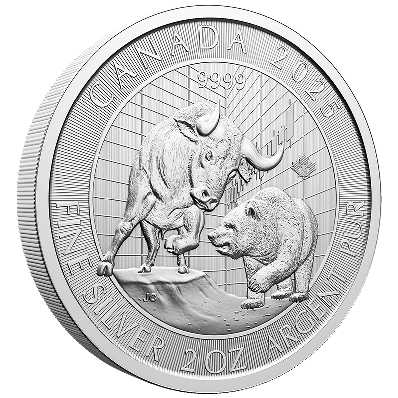 Buy 2 oz Bull and Bear Silver Coin (2025) | Price in Canada | TD ...