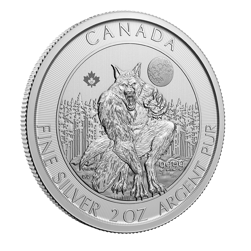 2 oz Silver Coin - Werewolf Creatures of the North (2021) 3