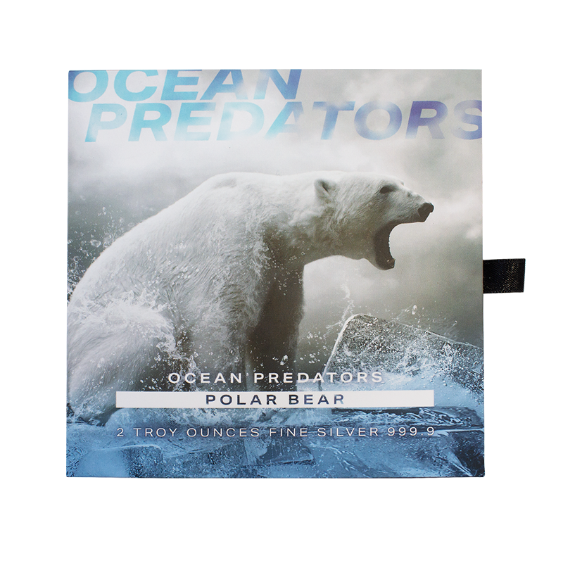 Pièce en argent de 2 oz de la série Prédateurs des mers : L’ours polaire (2021) 4