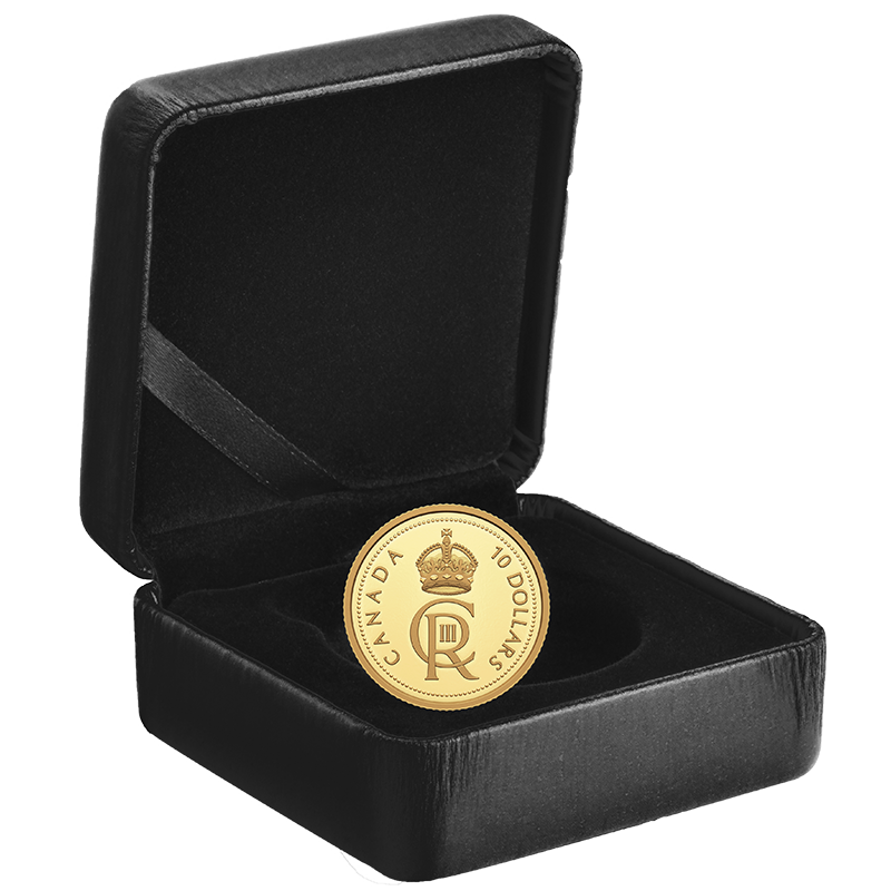 2023 $10 Pure Gold - His Majesty King Charles III's Royal Cypher 4