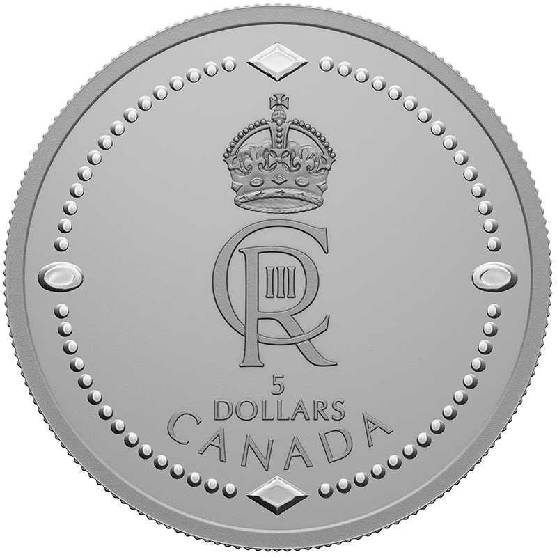 2023 $5 Fine Silver Coin - His Majesty King Charles III's Royal Cypher 1