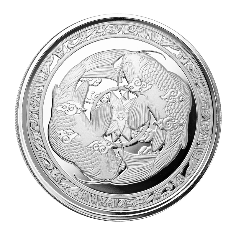 2023 1 oz Fiji Koi Fish Silver Coin 1