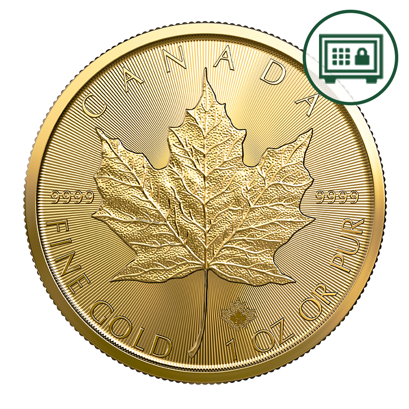 1 oz Gold Maple Leaf Coin (2023) - Secure Storage 1