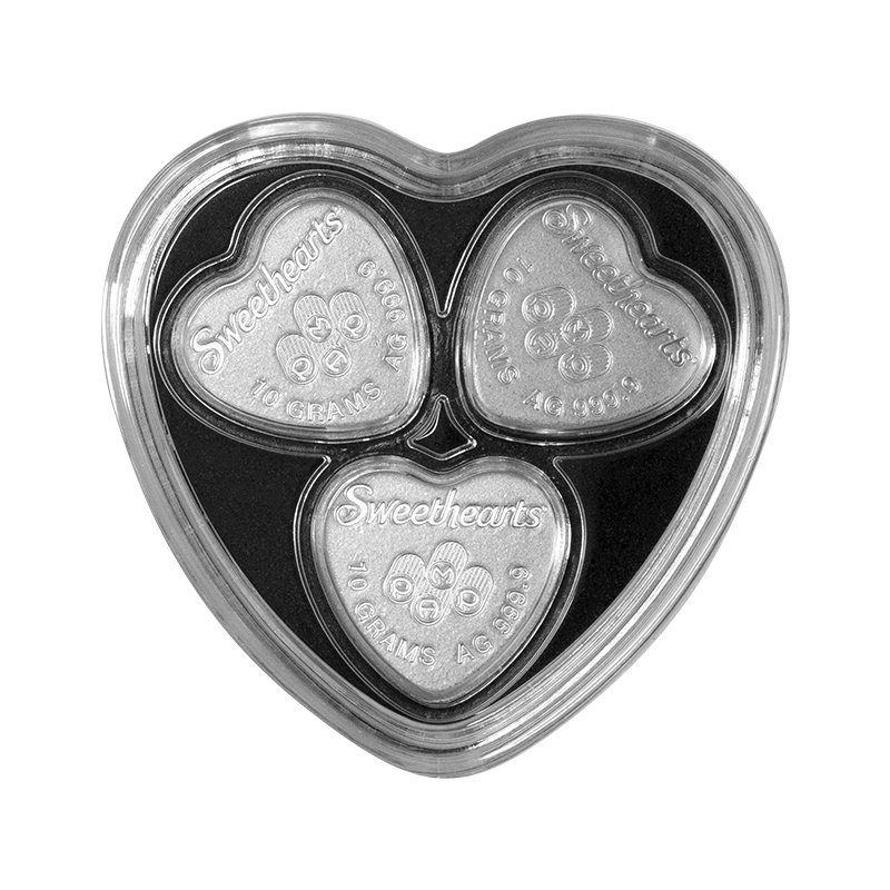 2023 Sweethearts ® Pure Silver Hearts Set 2