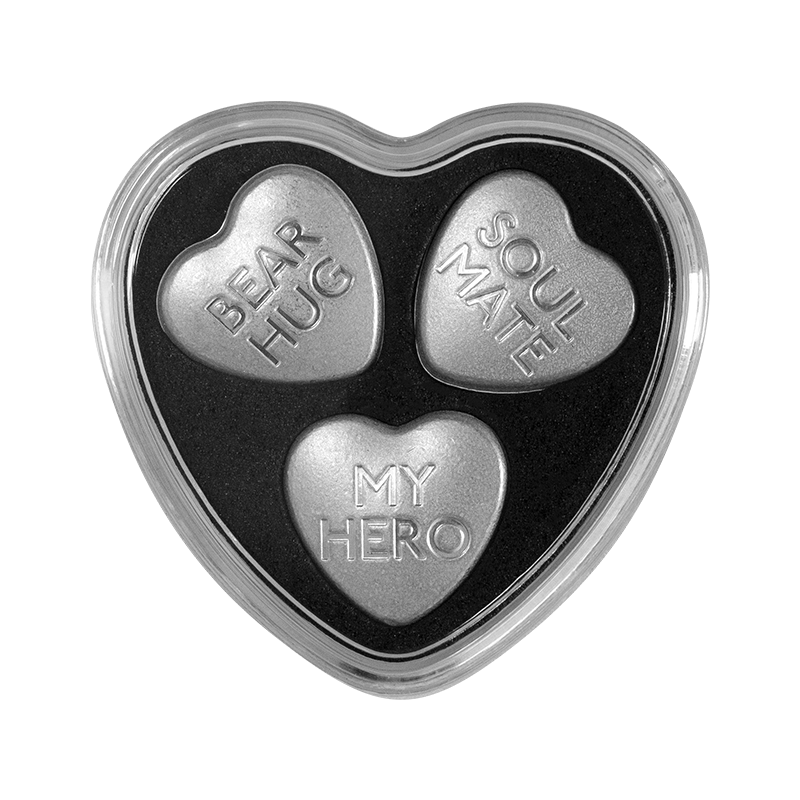 2023 Sweethearts ® Pure Silver Hearts Set 3