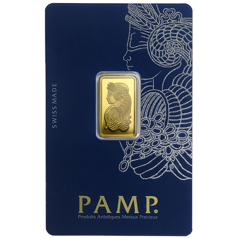 5 gram Gold Bar- PAMP Suisse Lady Fortuna (w/ Assay) 2