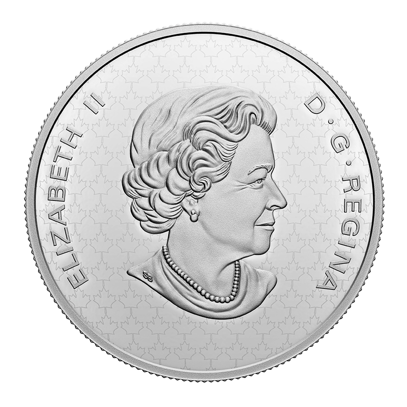5 oz Fine Silver Coin The Bigger Picture: 25 - Cent Coin - The Caribou (2022) 2