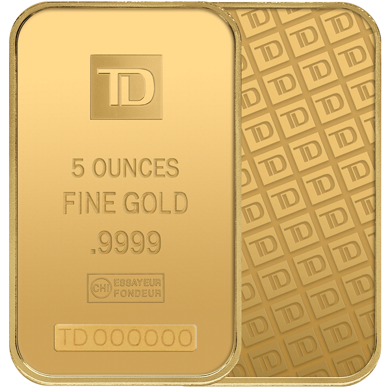 5 oz TD Gold Bar 3